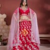 Unstitched blouse and lehenga with zari and sequence hand work