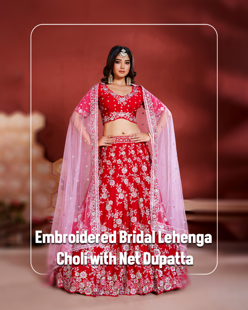 Embroidered-Bridal-Lehenga-Choli-with-Net-Dupatta (2)