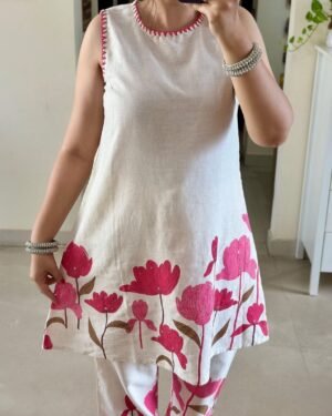 Printed Pink Co-ord Set