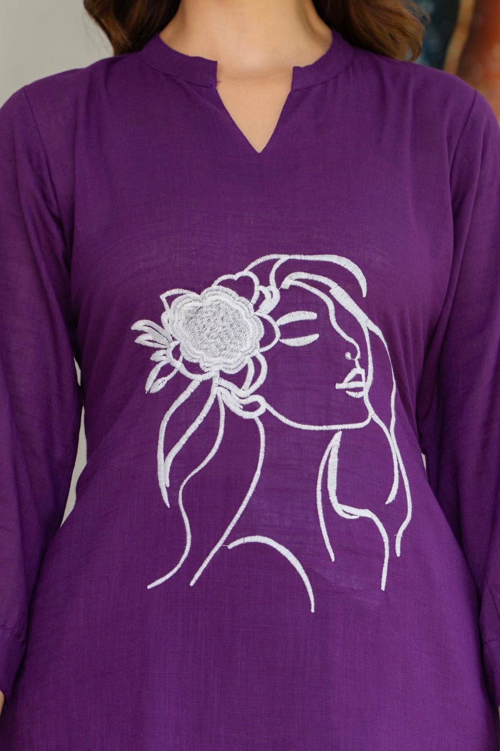 Cotton Fabric with Patch Work Co-ord set - Image 4