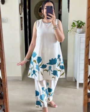 Printed Blue Co-ord Set