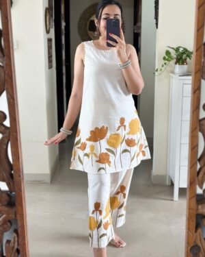 Printed Yellow Co-ord Set