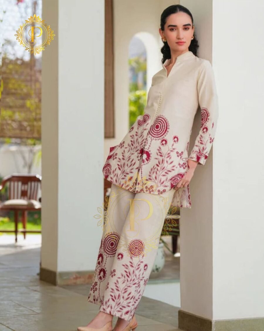 Elegant Floral Printed Ethnic Co-Ord Set for Women