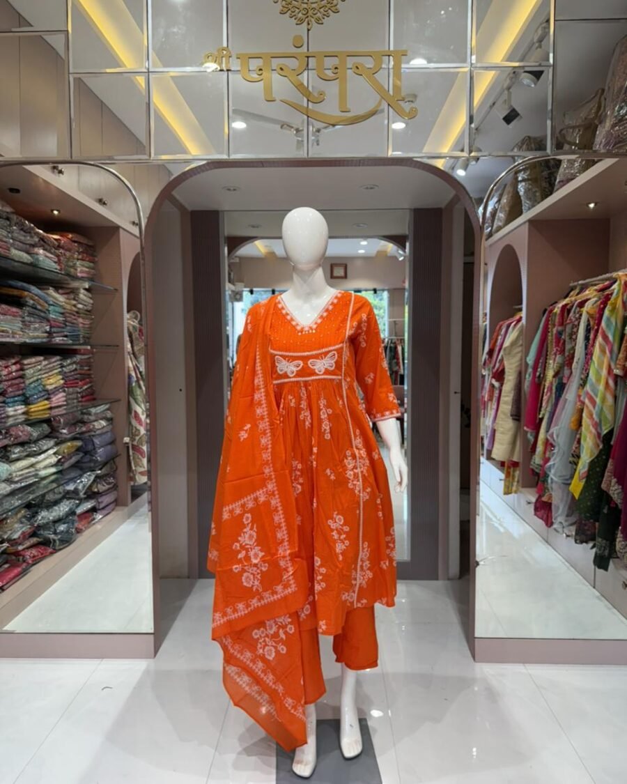 Elegant Embroidered Festive Wear Ethnic Suit Set